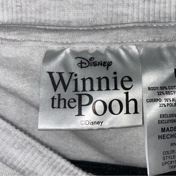 Disney Winnie The Pooh Sweatshirt Womens Medium Good Friends Graphic Modern - Picture 9 of 11